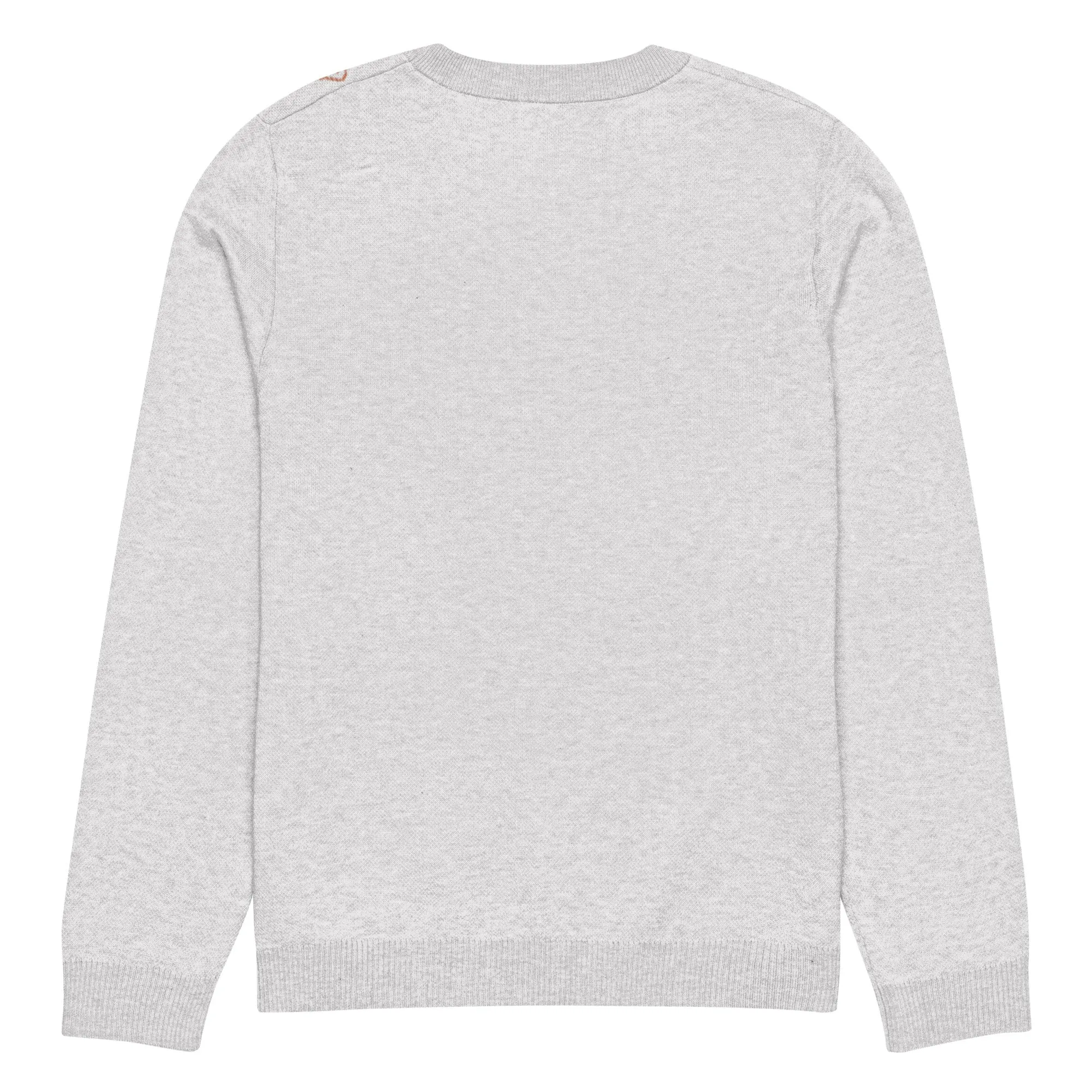 Knitted Crew Neck Sweater - Gingerbread House (Glamourange Christmas Knitted Crew Neck Sweater - Front Pattern)