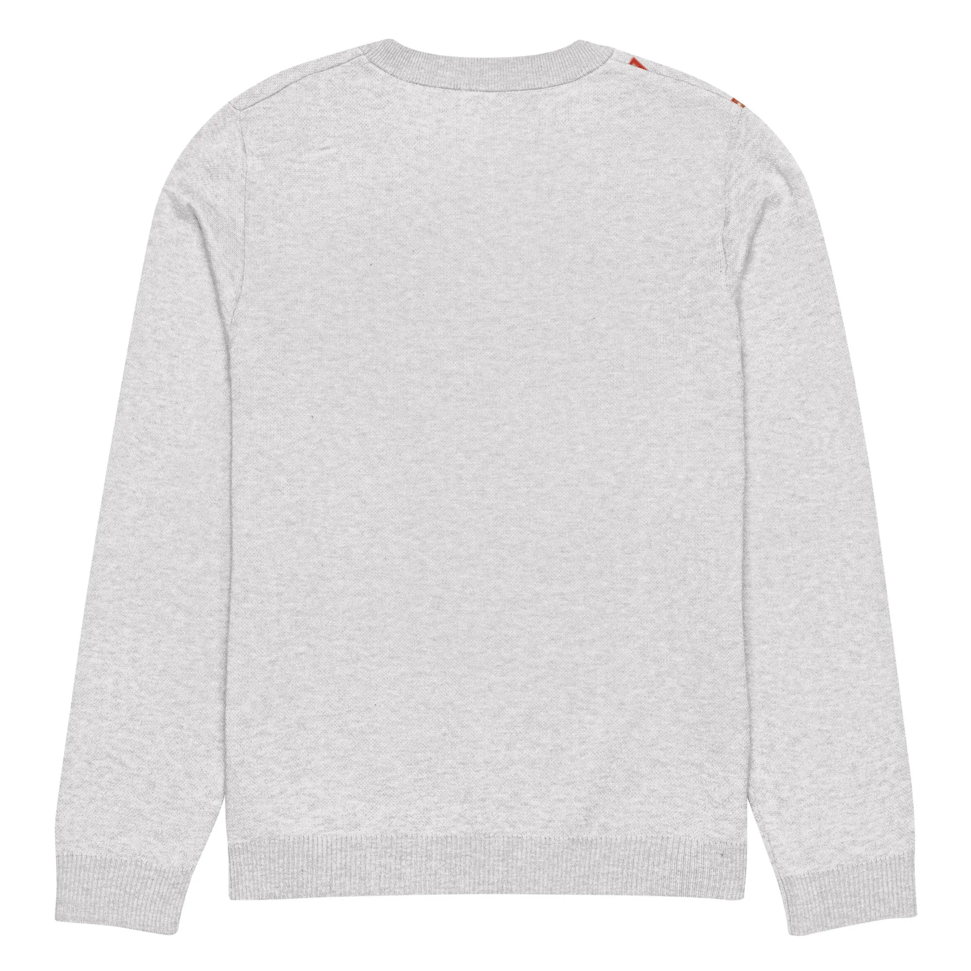 Knitted Crew Neck Sweater - Gingerbread House (Glamourange Christmas Knitted Crew Neck Sweater - Front Pattern)
