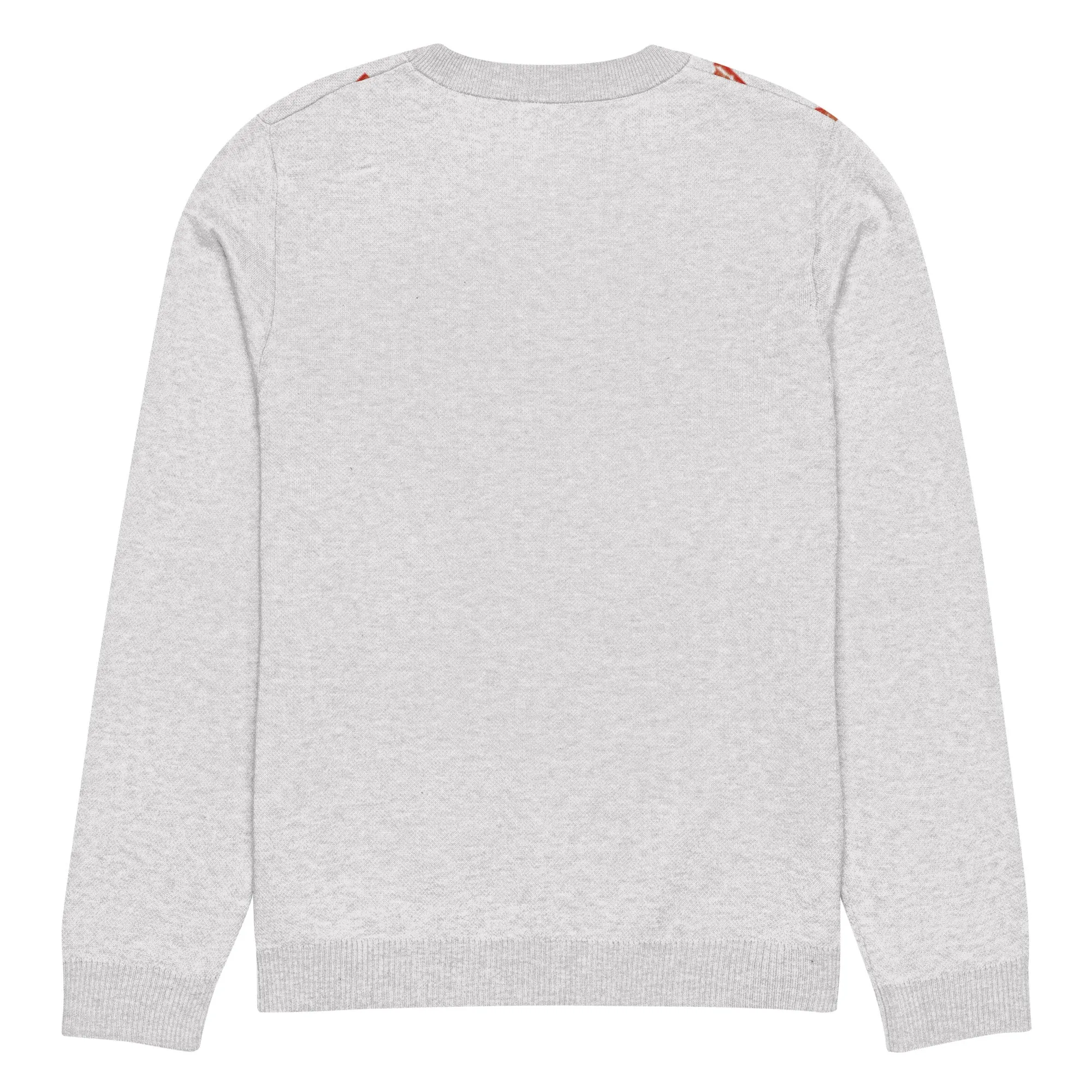 Knitted Crew Neck Sweater - Gingerbread House (Glamourange Christmas Knitted Crew Neck Sweater - Front Pattern)