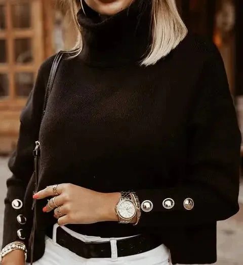 Loose Knitted Sweater Top