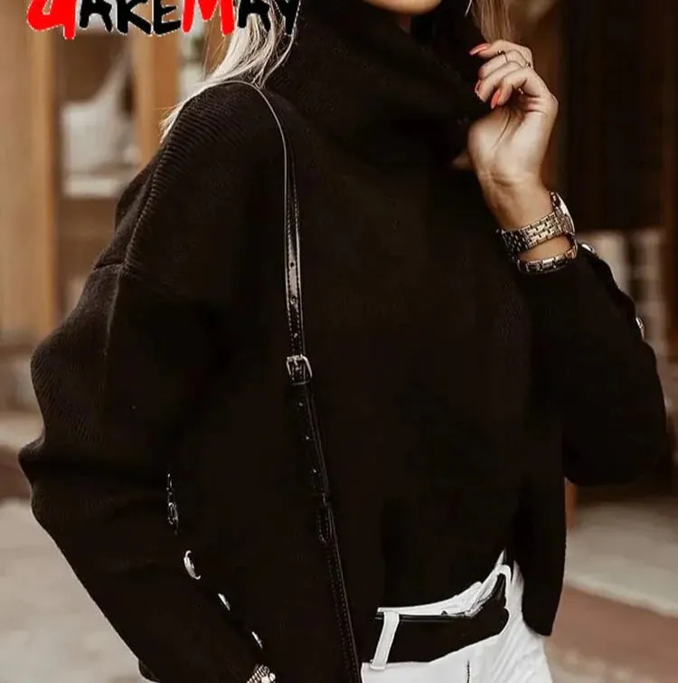 Loose Knitted Sweater Top