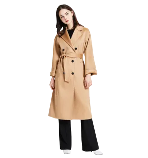 Mary Double Breasted Cashmere Coat