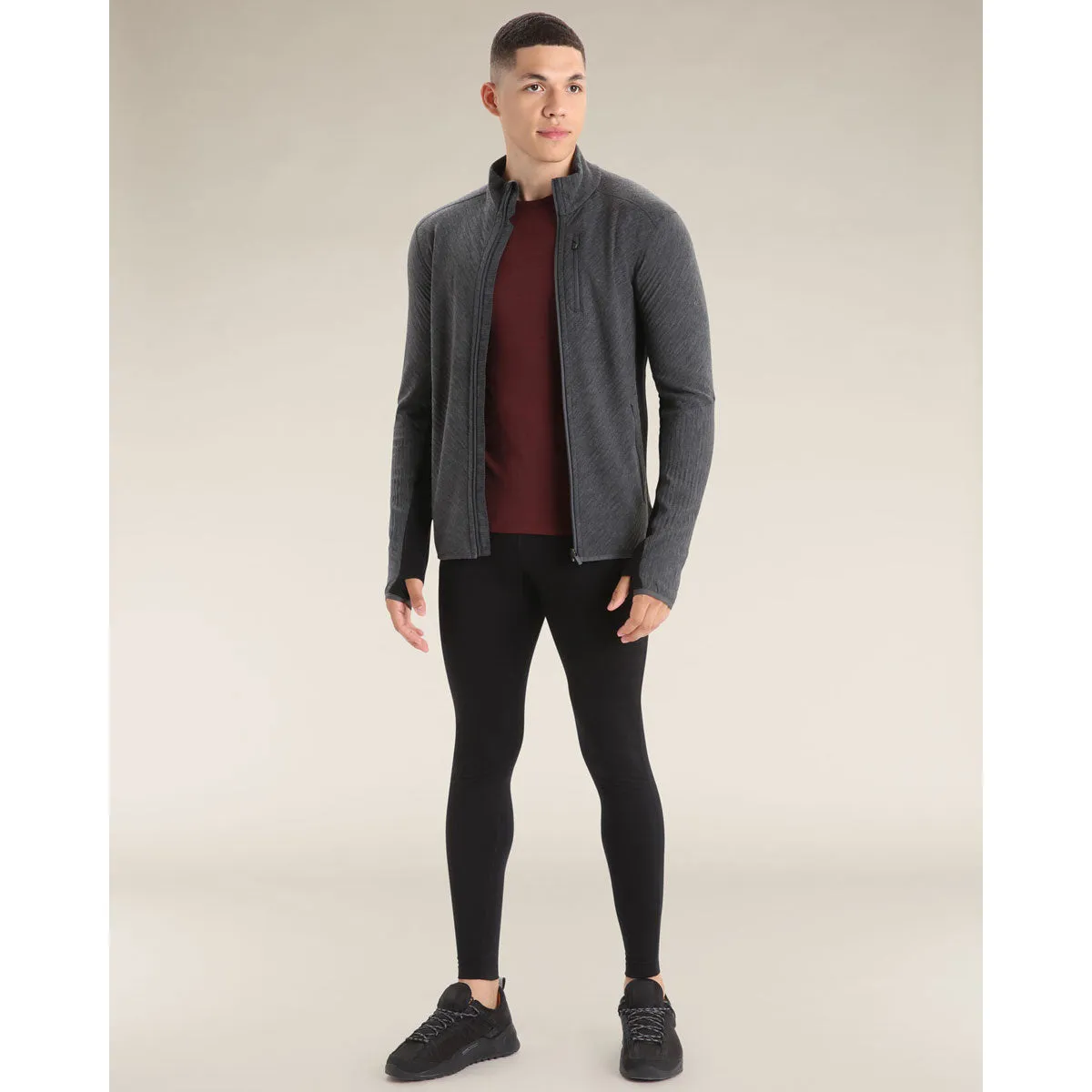 Mens Descender Long Sleeve Zip