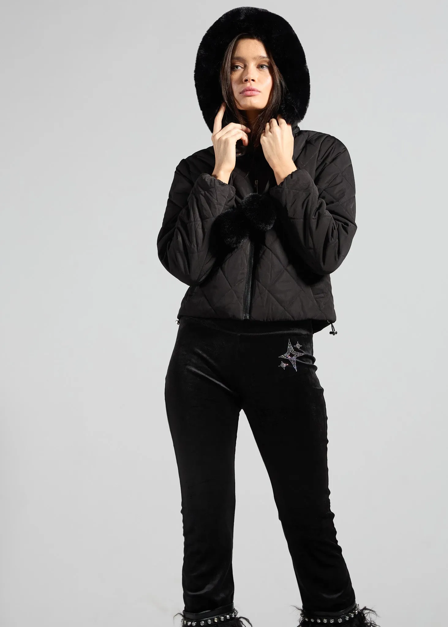 Noir Puffer Coat