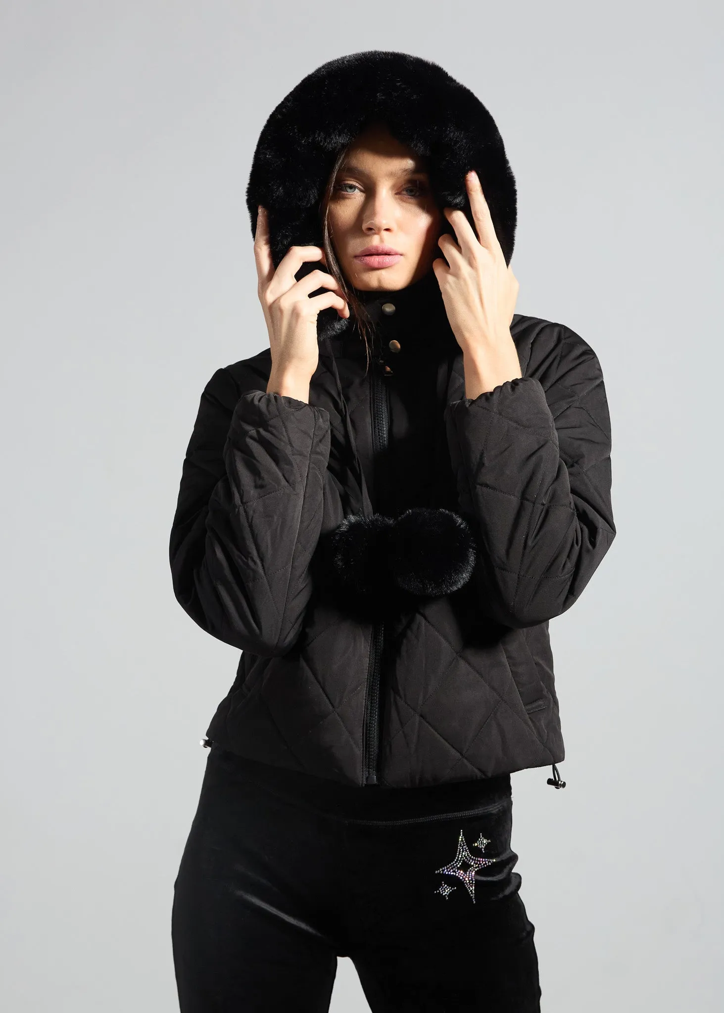 Noir Puffer Coat