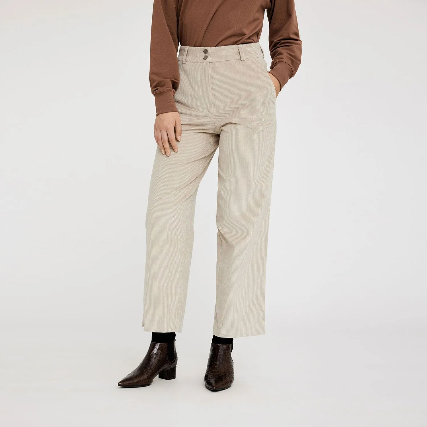 Pre-loved SophiaFV Ankle 837 Cold Sand Corduroy