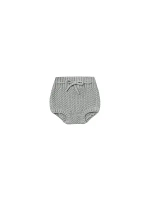 Quincy Mae Knit Tie Bloomers - Dusty Blue