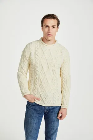 Roll Neck Aran Crew *SALE*