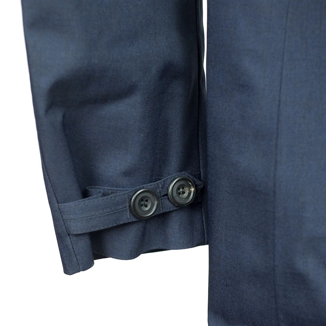 Single-Breasted raincoat in Deep Navy fabric