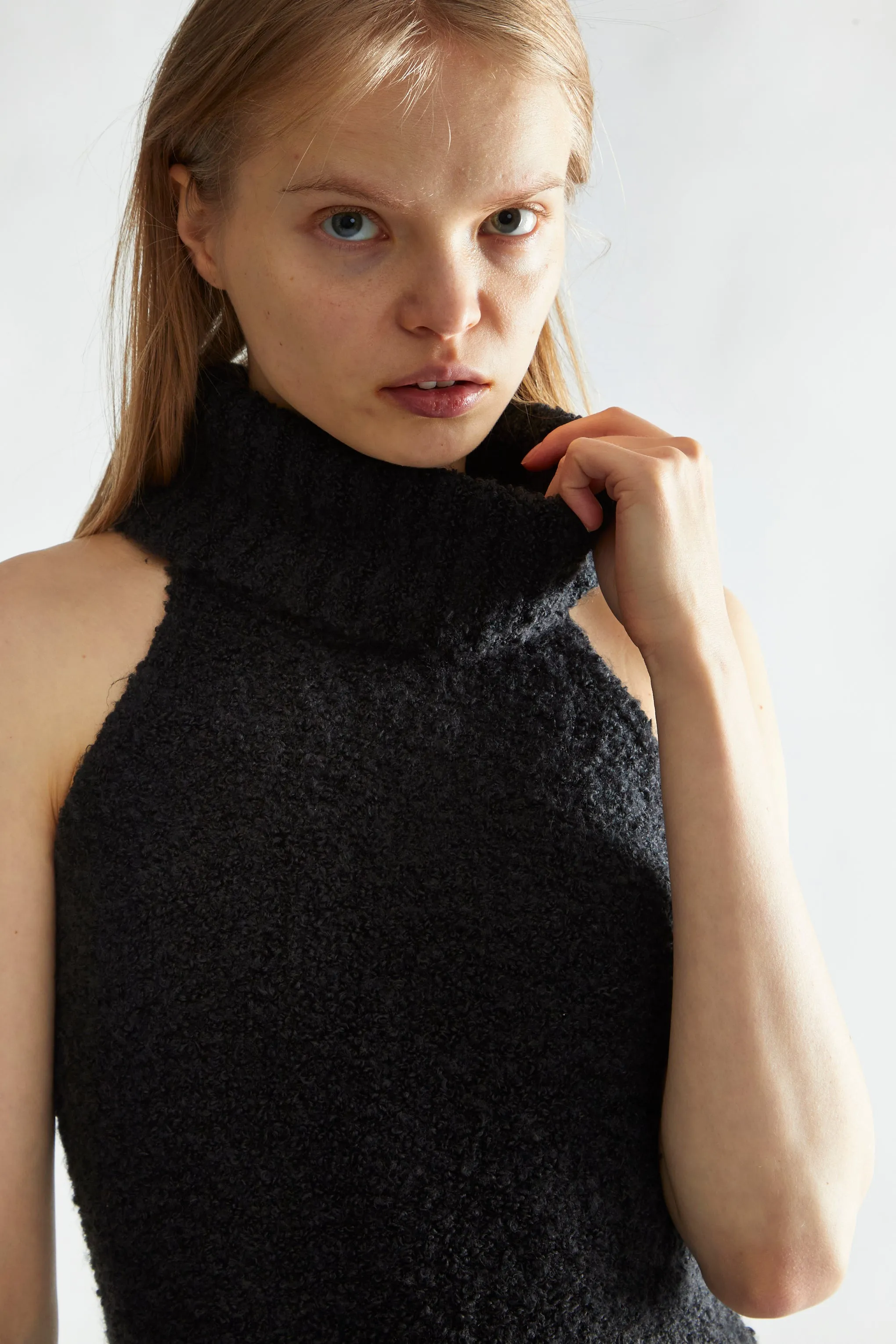 Sleeveless Sweater Dress