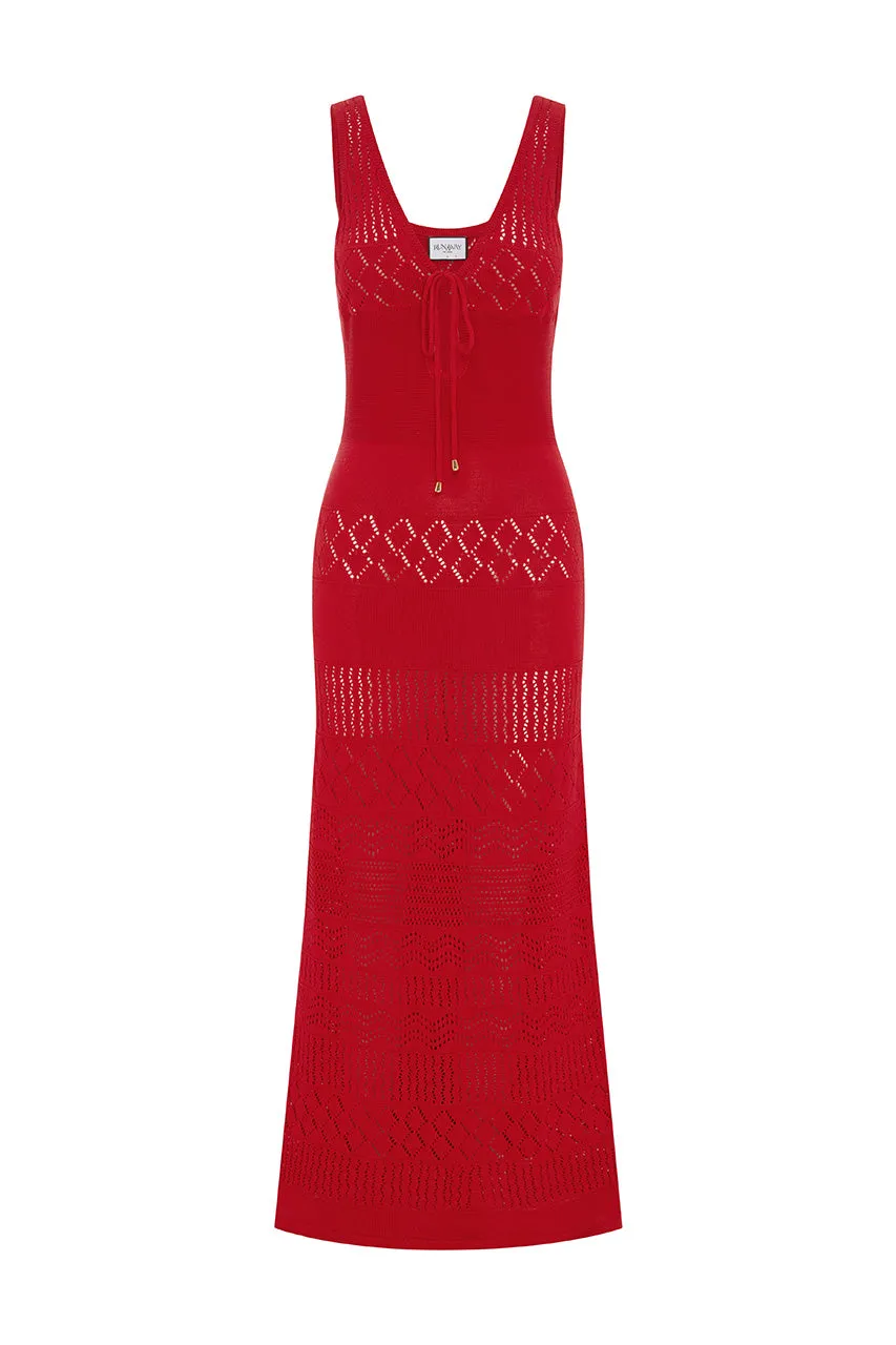 SONOMA MAXI DRESS - RED