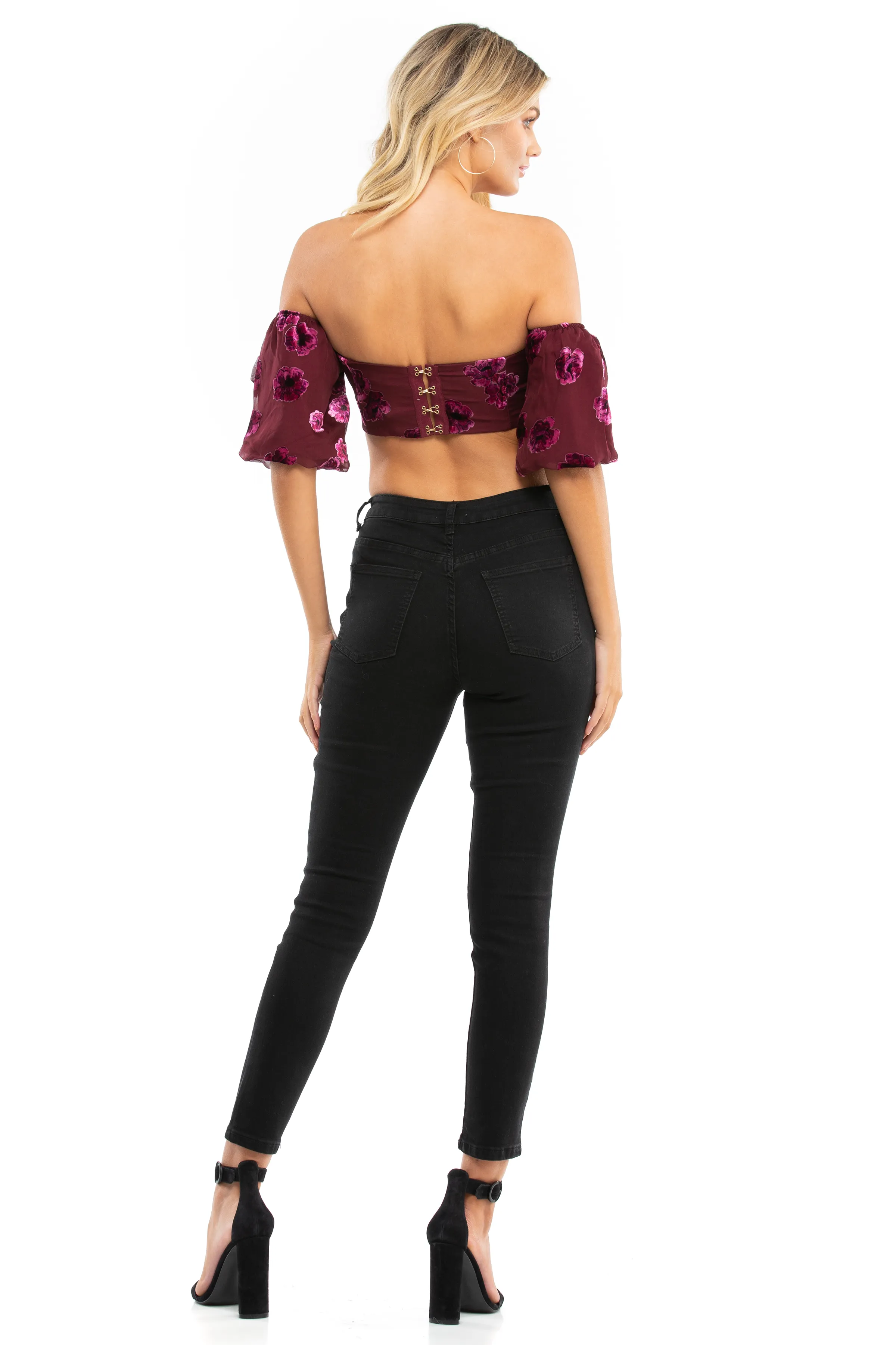 Sophie Velvet Floral Top