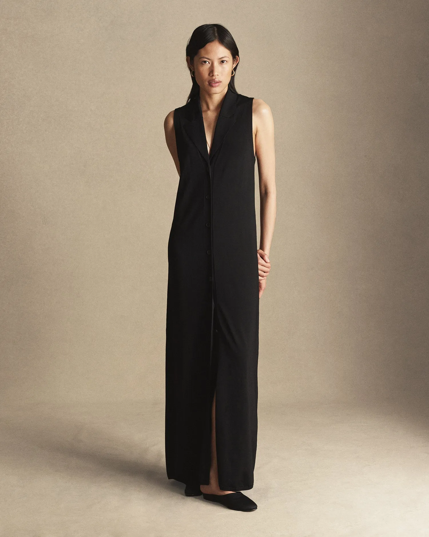 Tessa Shirt Dress - Black