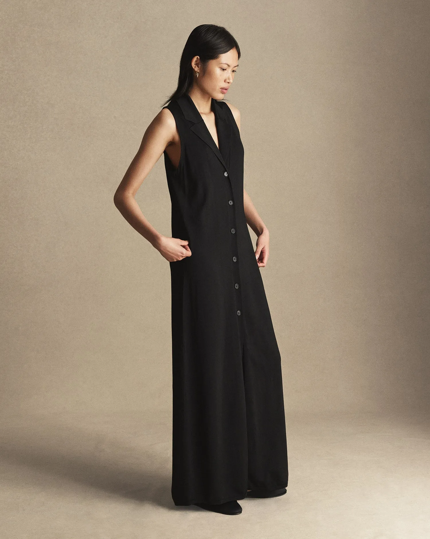 Tessa Shirt Dress - Black