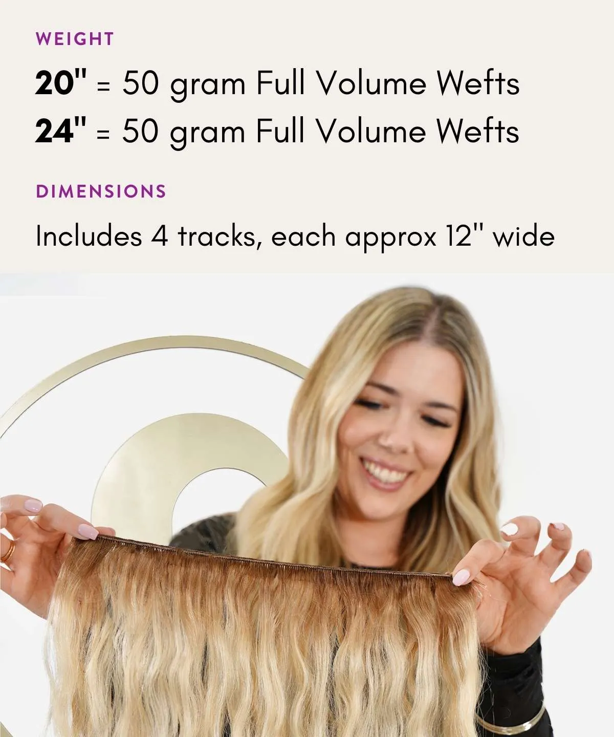 Tight Curly Hand-Tied Weft Rows (2oz)