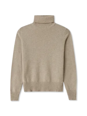Turtle Neck Sweater | 100% Cashmere | beige