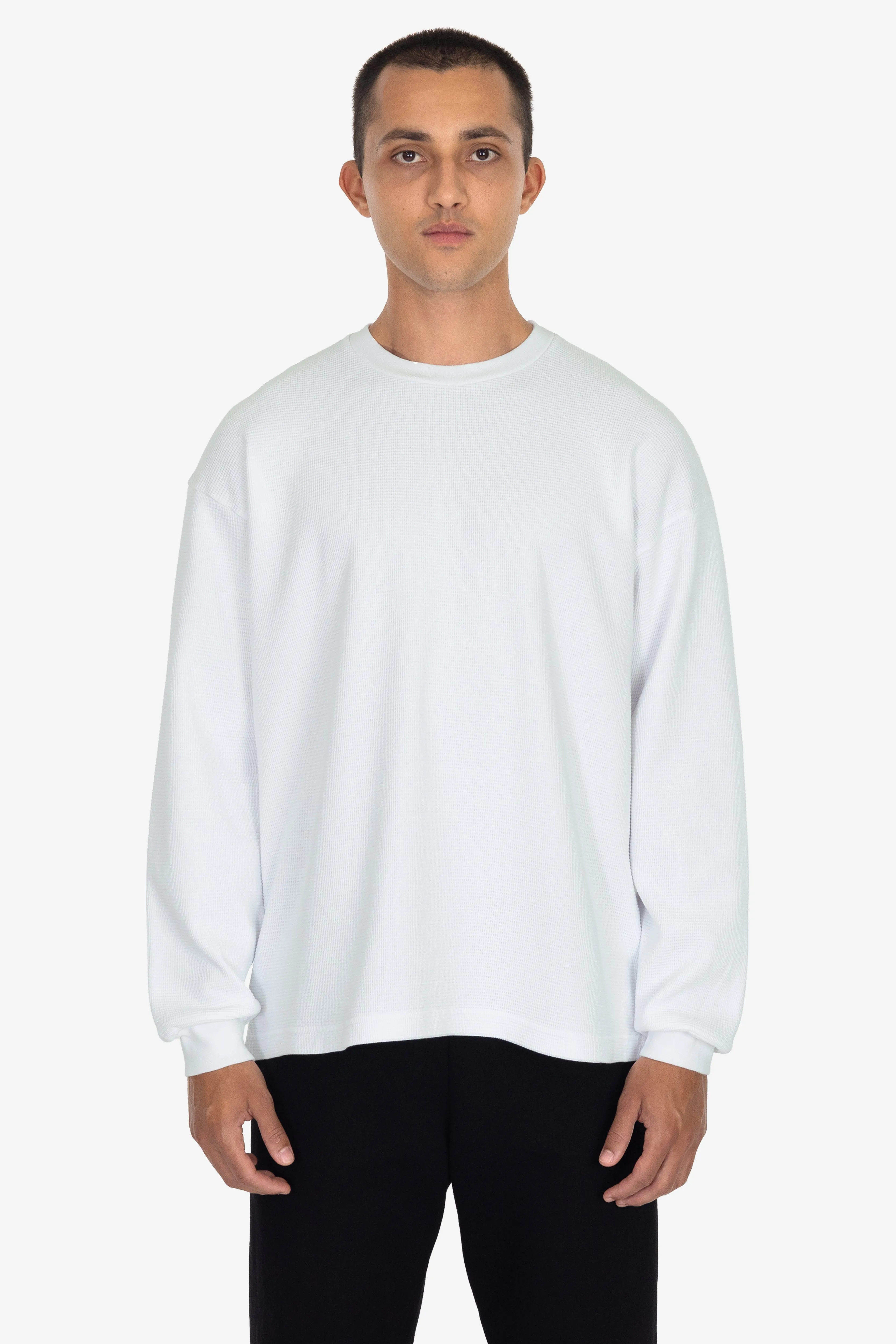 TX407GD Mix - Long Sleeve Heavy Thermal Crew Neck