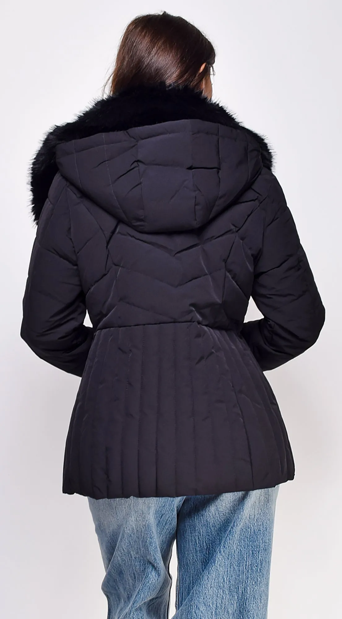 Veda Puffer Coat - Black