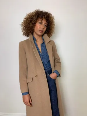 Vintage 1990s minimal cashmere coat