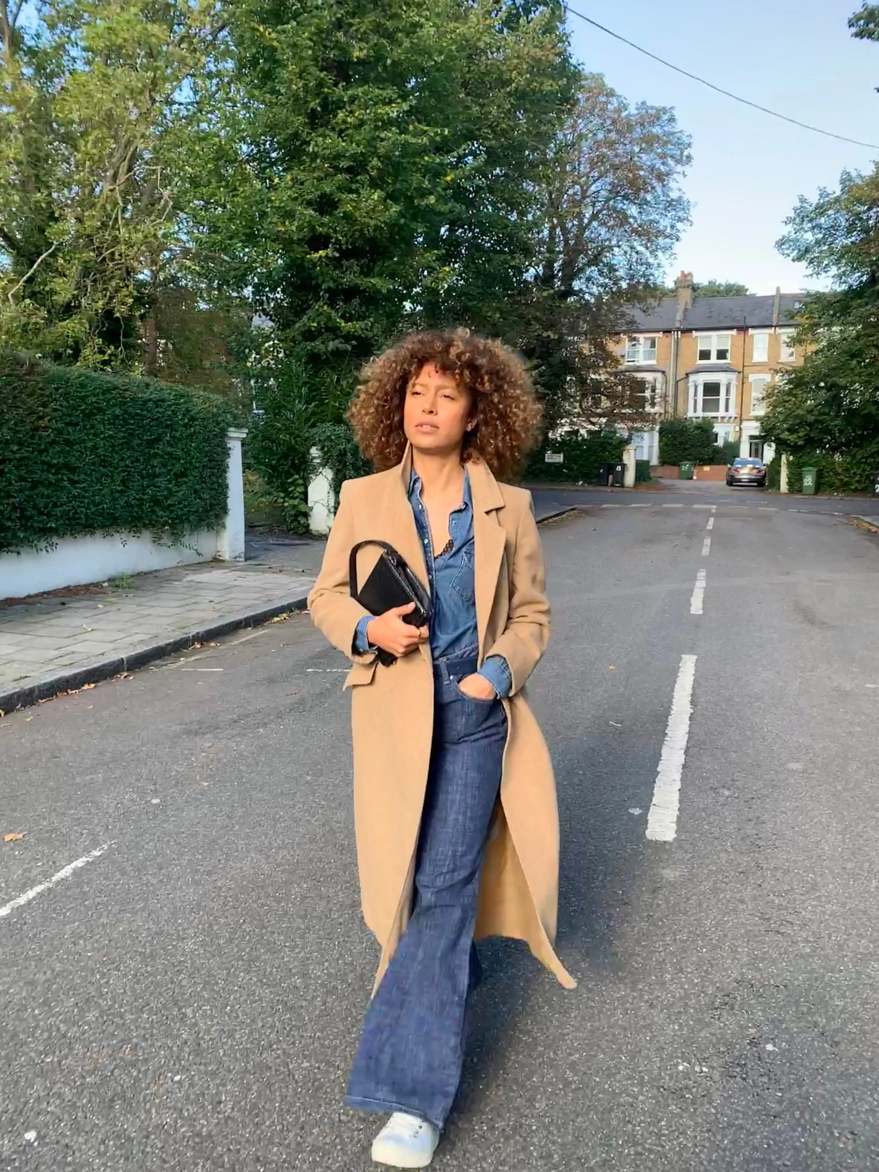 Vintage 1990s minimal cashmere coat