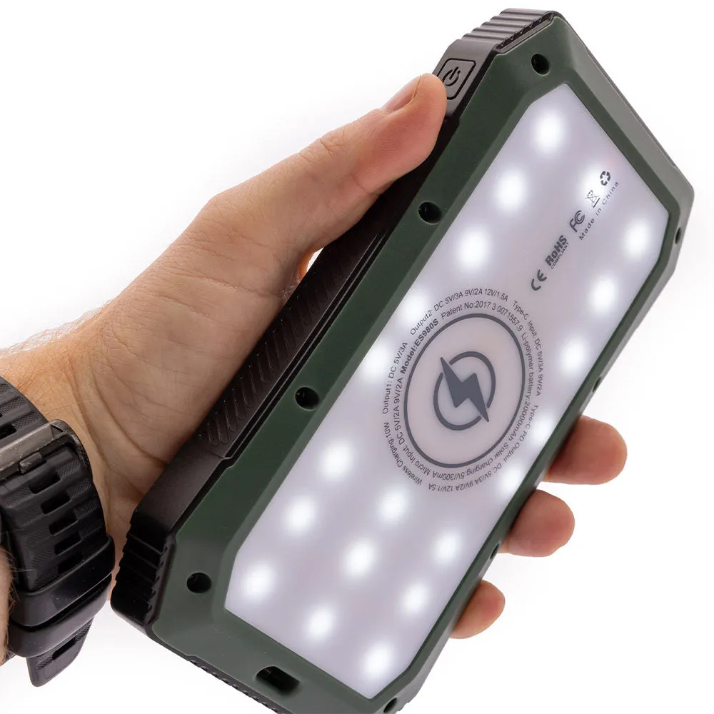 Wireless Solar PowerBank Charger & 20 LED Room Light by Ready Hour - App Exclusive Offer