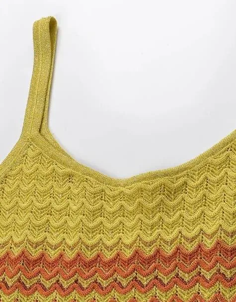 Zig Zag Knitted Maxi Dress