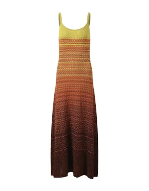Zig Zag Knitted Maxi Dress